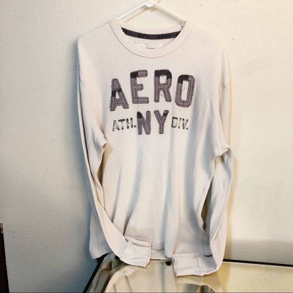 Aeropostale Cream Thermal Sz XXL